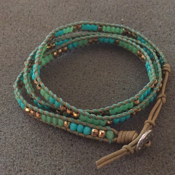 Stella & Dot Jewelry - Stella & Dot Triple Wrap Wanderlust Bracelet